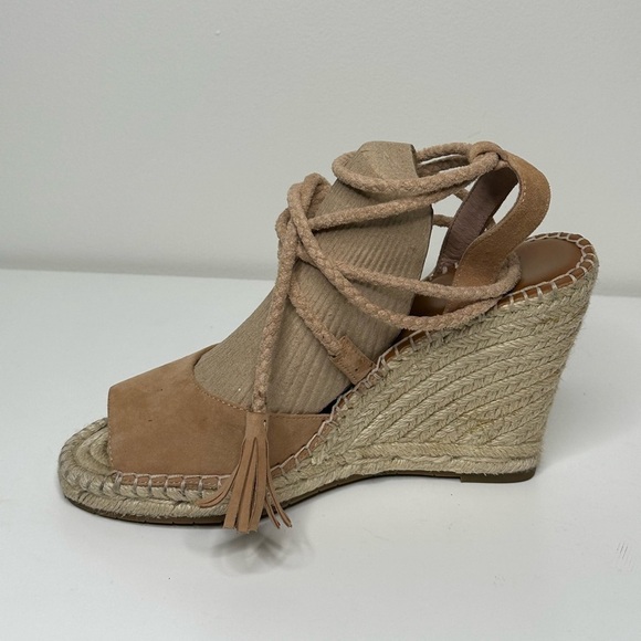 Joie Espadrille Wedges - Suede - Neutral - Picture 2 of 6